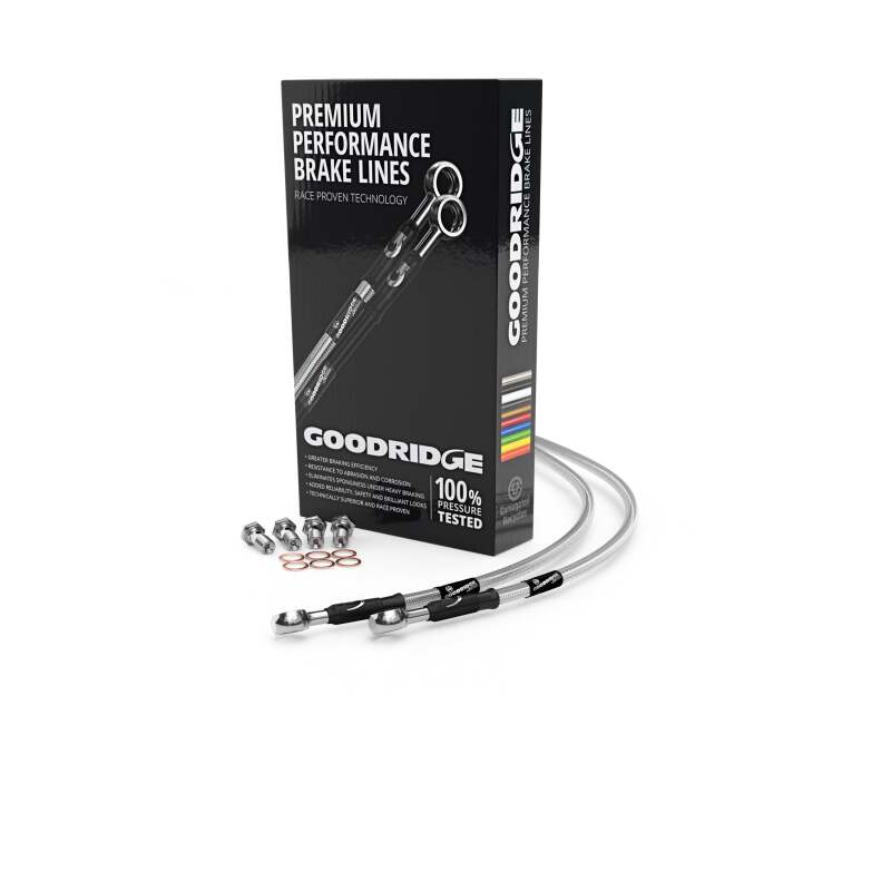 Goodridge 1422 Kawasaki Z1000SX/Ninja ABS Clear Rear SS Brake Lines