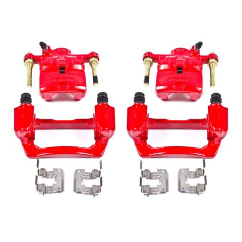 Power Stop 09-13 Subaru Forester Rear Red Calipers w/Brackets - Pair