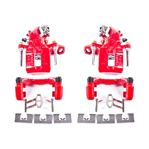 Power Stop 06-11 Acura CSX Rear Red Calipers w/Brackets - Pair