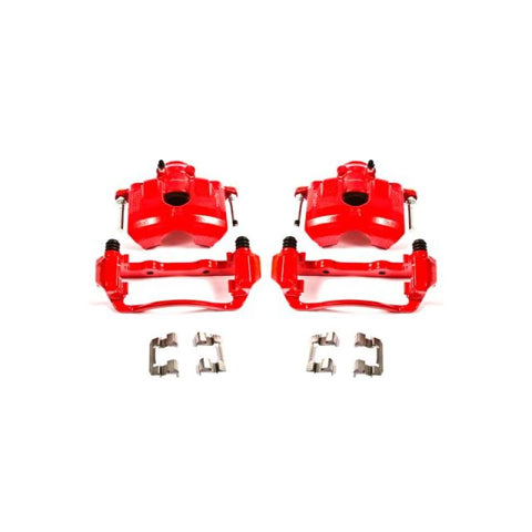 Power Stop 08-11 Ford Focus Front Red Calipers w/Brackets - Pair