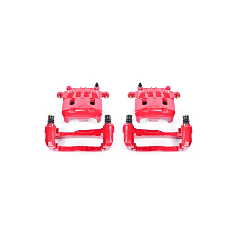Power Stop 05-06 Saab 9-2X Front Red Calipers w/Brackets - Pair