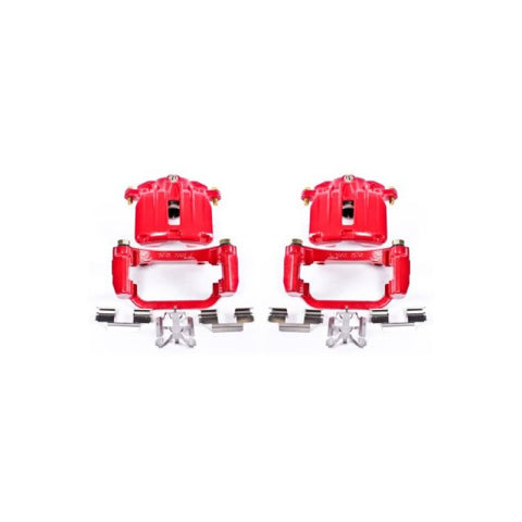 Power Stop 04-05 Cadillac DeVille Rear Red Calipers w/Brackets - Pair