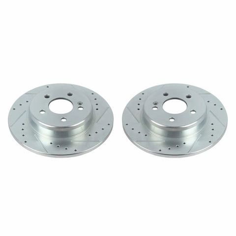 Power Stop 17-18 Mercedes-Benz C300 Rear Evolution Drilled & Slotted Rotors - Pair