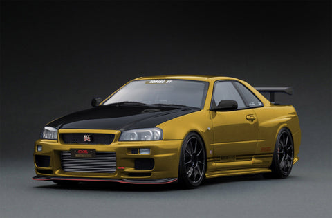 Ignition Model IG3640 TOP SECRET 34GT-R (BNR34) Gold --- PREORDER