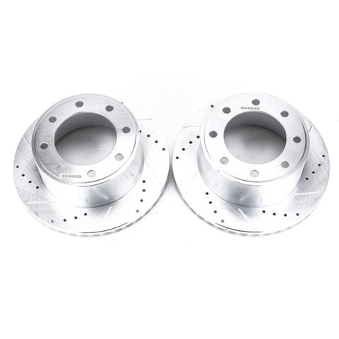 Power Stop 05-2012 Ford F-350 Super Duty Rear Drilled & Slotted Rotor - Pair