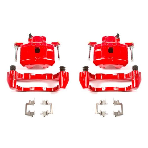 Power Stop 01-05 Chrysler Sebring Front Red Calipers w/Brackets - Pair