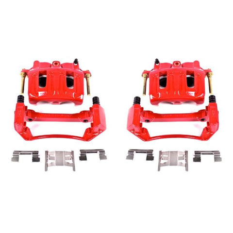 Power Stop 99-03 Ford F-150 Front Red Calipers w/Brackets - Pair