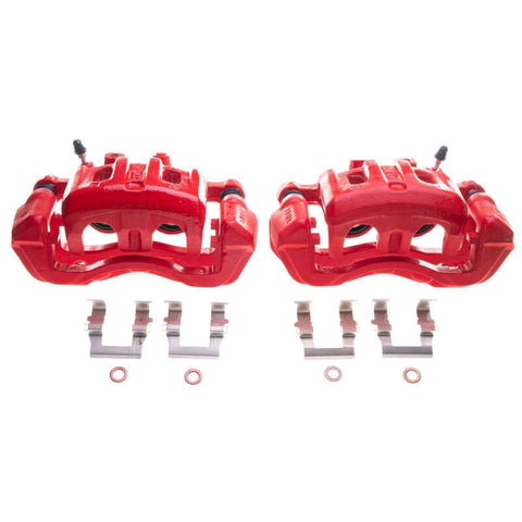Power Stop 92-96 Mitsubishi Montero Front Red Caliper - Pair