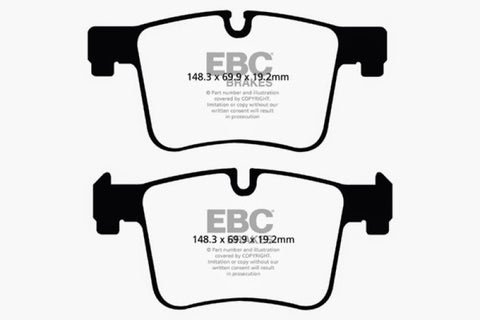 EBC 11+ BMW X3 2.0 Turbo (F25) Ultimax2 Front Brake Pads