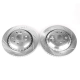 Power Stop 07-17 Lexus LS460 Rear Evolution Drilled & Slotted Rotors - Pair