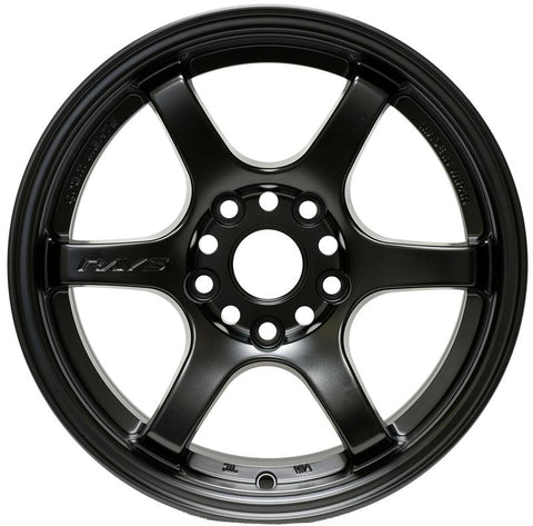 Gram Lights 57DR 15x8.0 +28 4x100 Semi Gloss Black Wheel