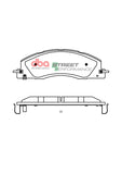 DBA 2019+ RAM 2500/3500 (DJ) 6.7L 4WD SP Performance Front Brake Pads