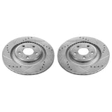 Power Stop 10-11 Audi S4 Rear Evolution Drilled & Slotted Rotors - Pair