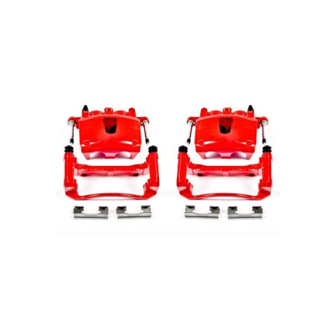 Power Stop 06-10 Jeep Commander Front Red Calipers w/Brackets - Pair