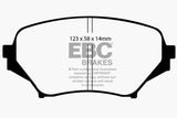 EBC 06-15 Mazda Miata MX5 2.0 Ultimax2 Front Brake Pads
