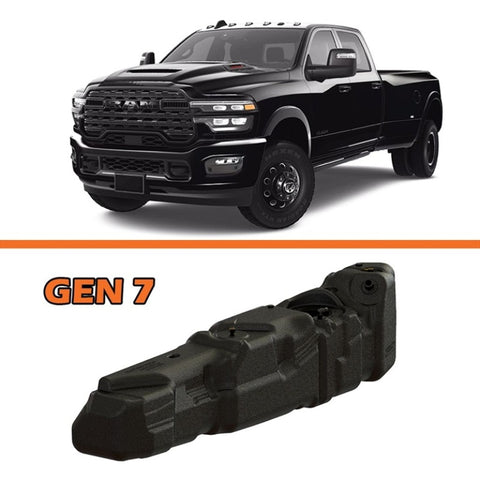Titan Fuel Tanks 25-26 RAM 2500/3500 Cummins Crew Cab Long Bed 55 Gallon XXL Mid-Ship Fuel Tank