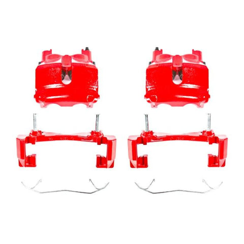 Power Stop 99-02 Jeep Grand Cherokee Front Red Calipers w/Brackets - Pair
