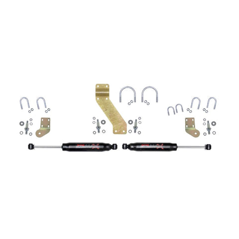 Skyjacker 66-77 Ford Bronco 4WD Black MAX Dual Stabilizer Kit w/ Black Cylinders