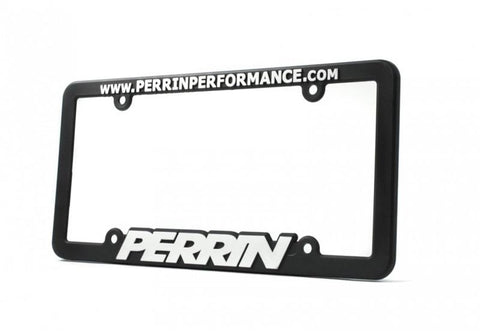 PERRIN License Plate Frame - Black w/White Lettering