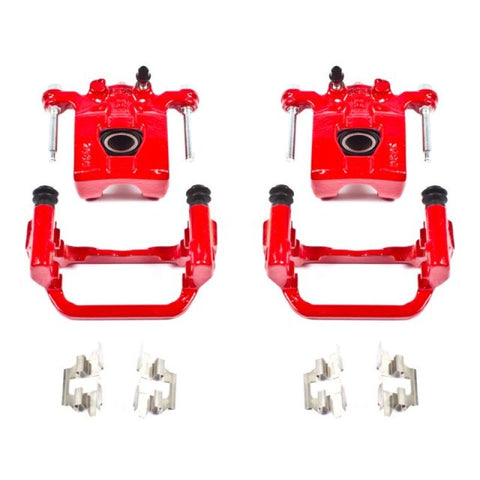 Power Stop 07-12 Nissan Altima Rear Red Calipers w/Brackets - Pair