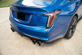 Corsa 2022-25 Caddy CT5 V Blackwing 3in. Cat-Back w/ Act. Exh. - Dbl X-Pipe - Twin 4.5in. BlkCF Tips