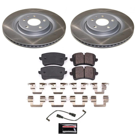 Power Stop 15-21 Porsche Macan Rear Semi-Coated Rotor Kit
