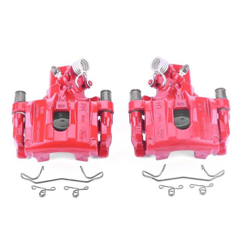 Power Stop 12-17 Ford Focus Rear Red Calipers w/Brackets - Pair