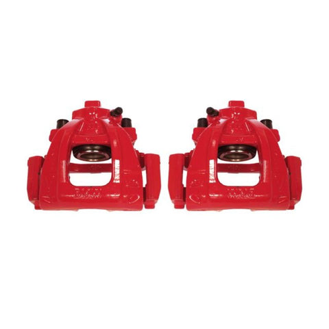 Power Stop 02-06 Mini Cooper Front Red Calipers w/Brackets - Pair