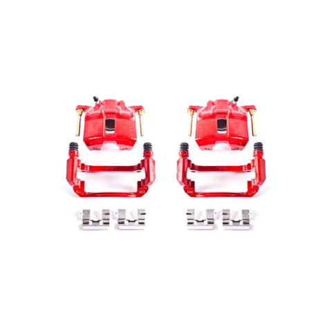 Power Stop 03-07 Honda Accord Front Red Calipers w/Brackets - Pair