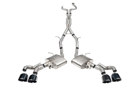 Corsa 2022-2025 Cadillac CT5-V Blackwing 3in. Cat-Back w/ Act. Exh. Dbl. X-Pipe Twin 4.5in. Tips