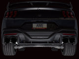 AWE 2024 Ford Mustang Dark Horse S650 RWD Track Edition Cat-Back Exhaust w/ Quad Diamond Black Tips