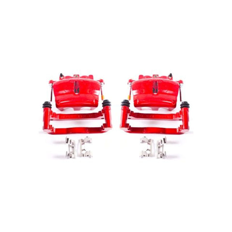 Power Stop 08-16 Buick Enclave Front Red Calipers w/Brackets - Pair