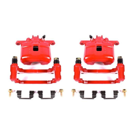 Power Stop 02-06 Acura RSX Front Red Calipers w/Brackets - Pair