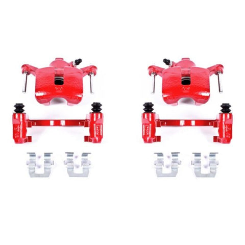 Power Stop 08-09 Buick Allure Rear Red Calipers w/Brackets - Pair