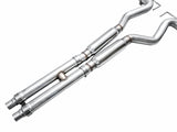 AWE 2024 Ford Mustang Dark Horse S650 RWD Track Edition Cat-Back Exhaust w/ Quad Diamond Black Tips