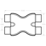 MagnaFlow Smooth Trans X 2.5/2.5 X 12 SS
