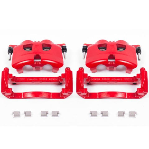 Power Stop 12-19 Ford F-150 Front Red Calipers w/Brackets - Pair