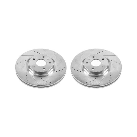 Power Stop 13-19 Ford Fusion Front Evolution Drilled & Slotted Rotors - Pair