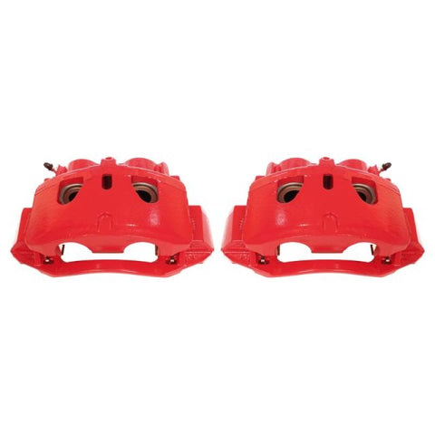 Power Stop 11-19 Chevrolet Silverado 2500 HD Front Red Calipers w/Brackets - Pair
