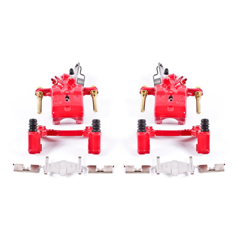 Power Stop 96-01 Infiniti I30 Rear Red Calipers w/Brackets - Pair