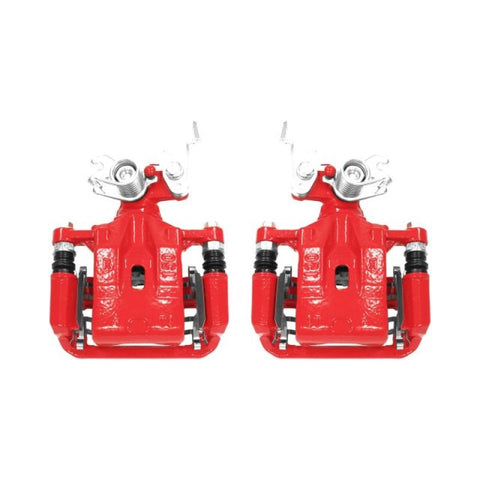 Power Stop 06-12 Ford Fusion Rear Red Calipers w/Brackets - Pair