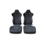 MUSE JAPAN BNR34 STYLE HYPER SUEDE II  OR ALCANTARA FRONT SEATS RESTORATION CONVERSION KIT for BNR32 / BCNR33 GTR / R34 Conversion ** PRE ORDER **