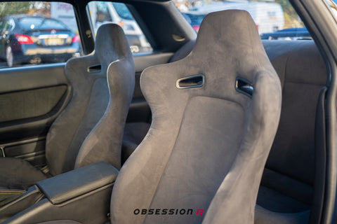 MUSE JAPAN BNR34 STYLE HYPER SUEDE II  OR ALCANTARA FRONT SEATS RESTORATION CONVERSION KIT for BNR32 / BCNR33 GTR / R34 Conversion ** PRE ORDER **
