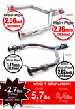 TOMEI FULL TITANIUM MID PIPE / Y PIPE KIT INFINITI Q50 / Q60 3.0