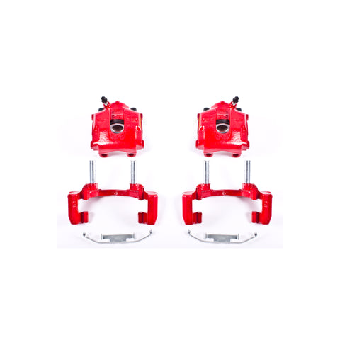 Power Stop 2000 BMW 323Ci Rear Red Calipers w/Brackets - Pair