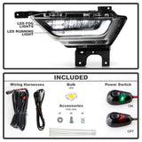 Spyder 21-23 Ford F150 OEM Style Full LED Fog Lights w/ Switch FL-FF1502021-LED-C