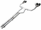 AWE 2024 Ford Mustang Dark Horse S650 RWD Track Edition Cat-Back Exhaust w/ Quad Diamond Black Tips