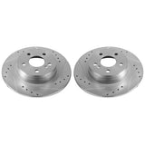 Power Stop 12-16 Mercedes-Benz C250 Rear Evolution Drilled & Slotted Rotors - Pair
