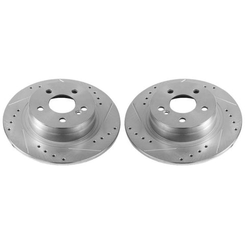 Power Stop 12-16 Mercedes-Benz C250 Rear Evolution Drilled & Slotted Rotors - Pair