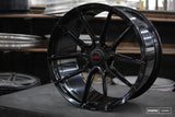 Vossen x Novitec NF10 21x9.5in - 5x114.3 BP - ET38 - Gloss Black Ferrari 296 Front Wheel